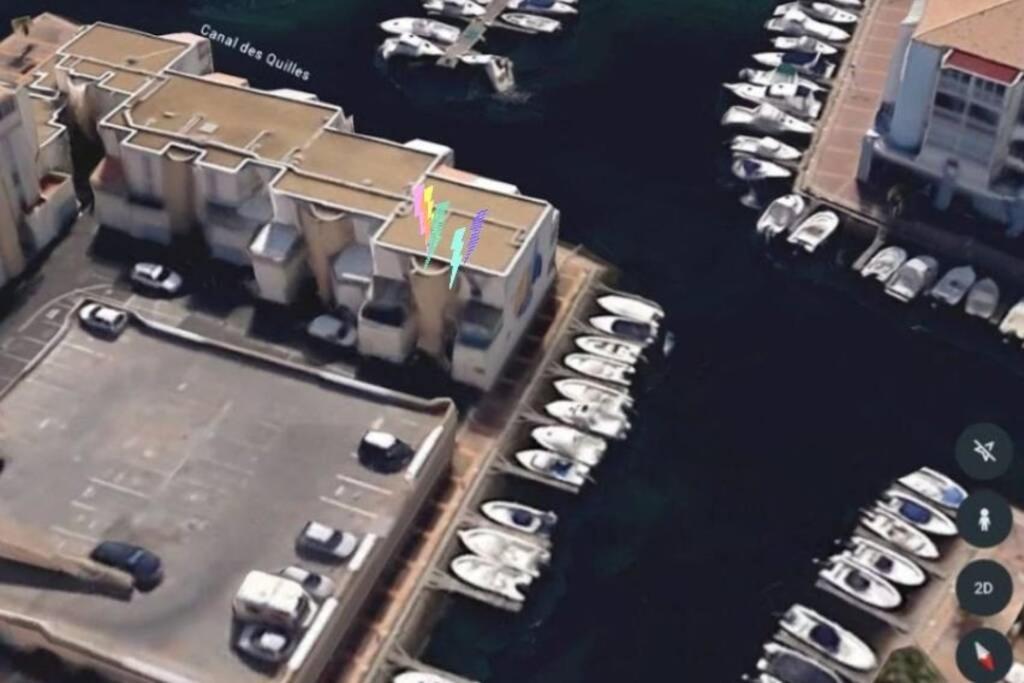 Studio Climatise Classe 2 Dans Marina Proche Mer Et Etang - Lit Wifi Fibre Et Parking Prive Sete Exterior photo